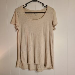 5/$10 Lightweight basic scoop neck flowy sand top